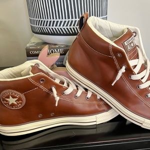 Super cute leather high tops